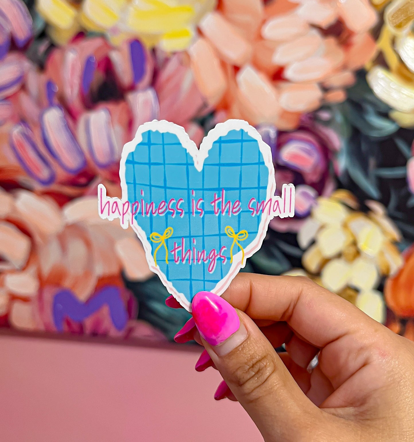 Happiness is the small things sticker