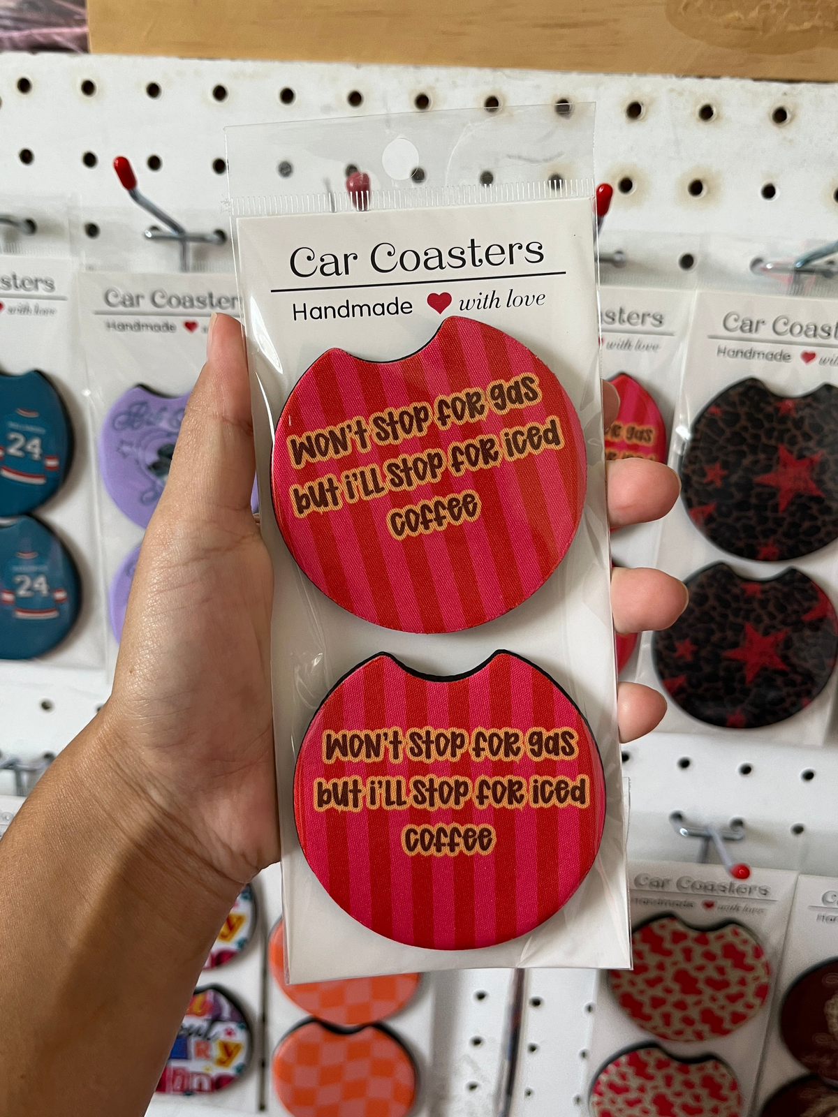 Wont stop for gas but…Car coasters