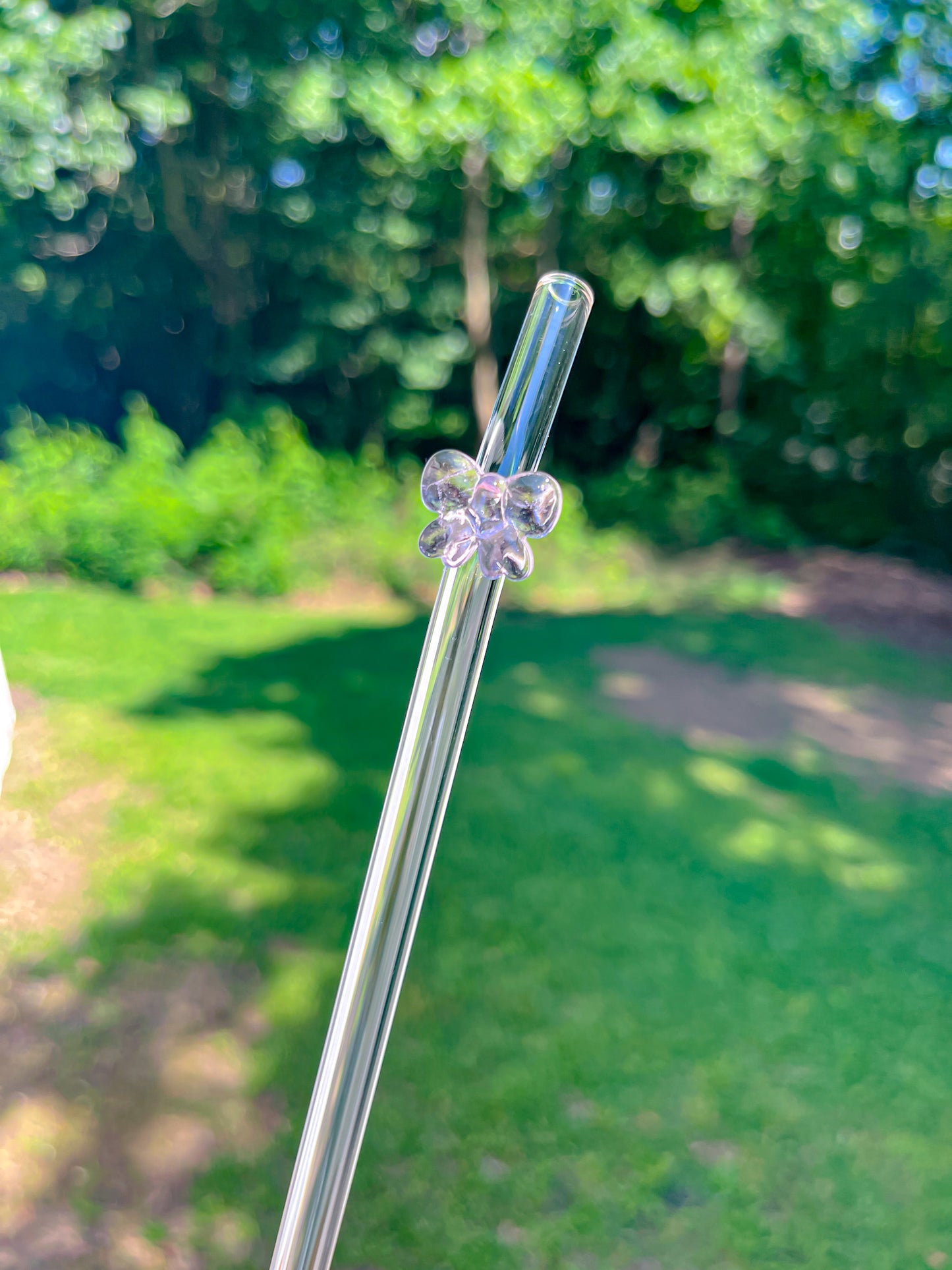 Coquette glass straw