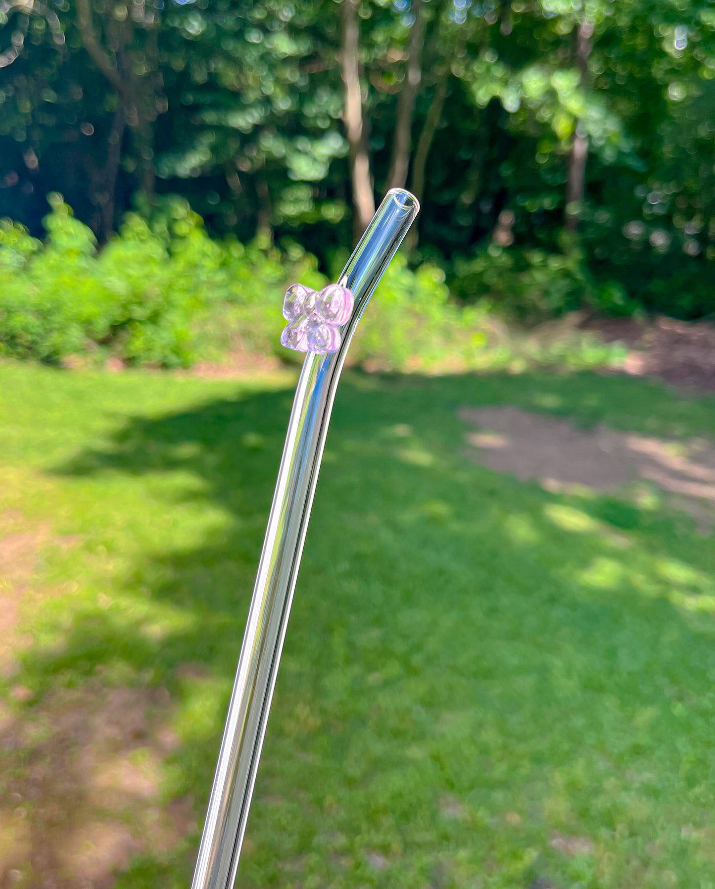 Coquette glass straw