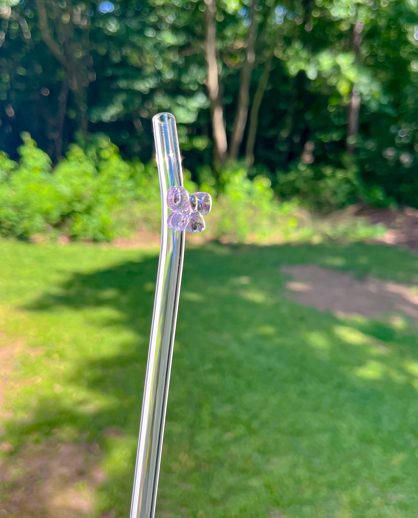 Coquette glass straw