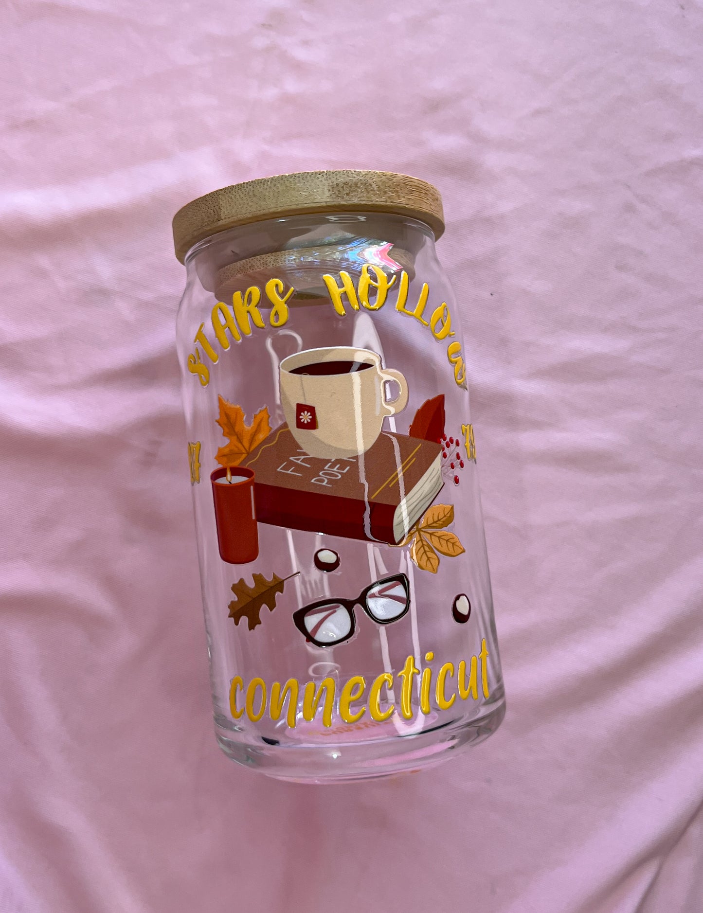 stars hollow glass cup