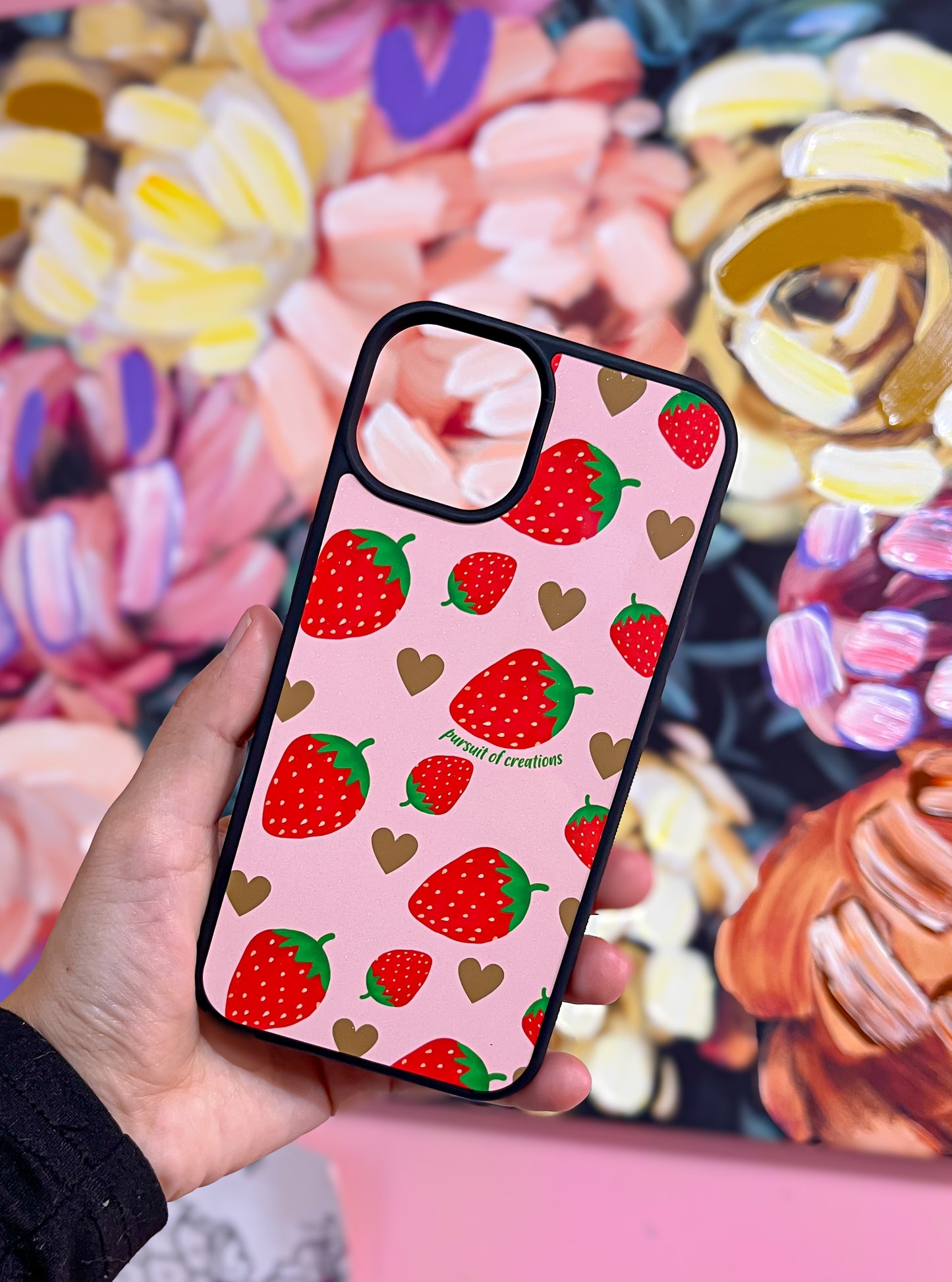 strawberry love phone case