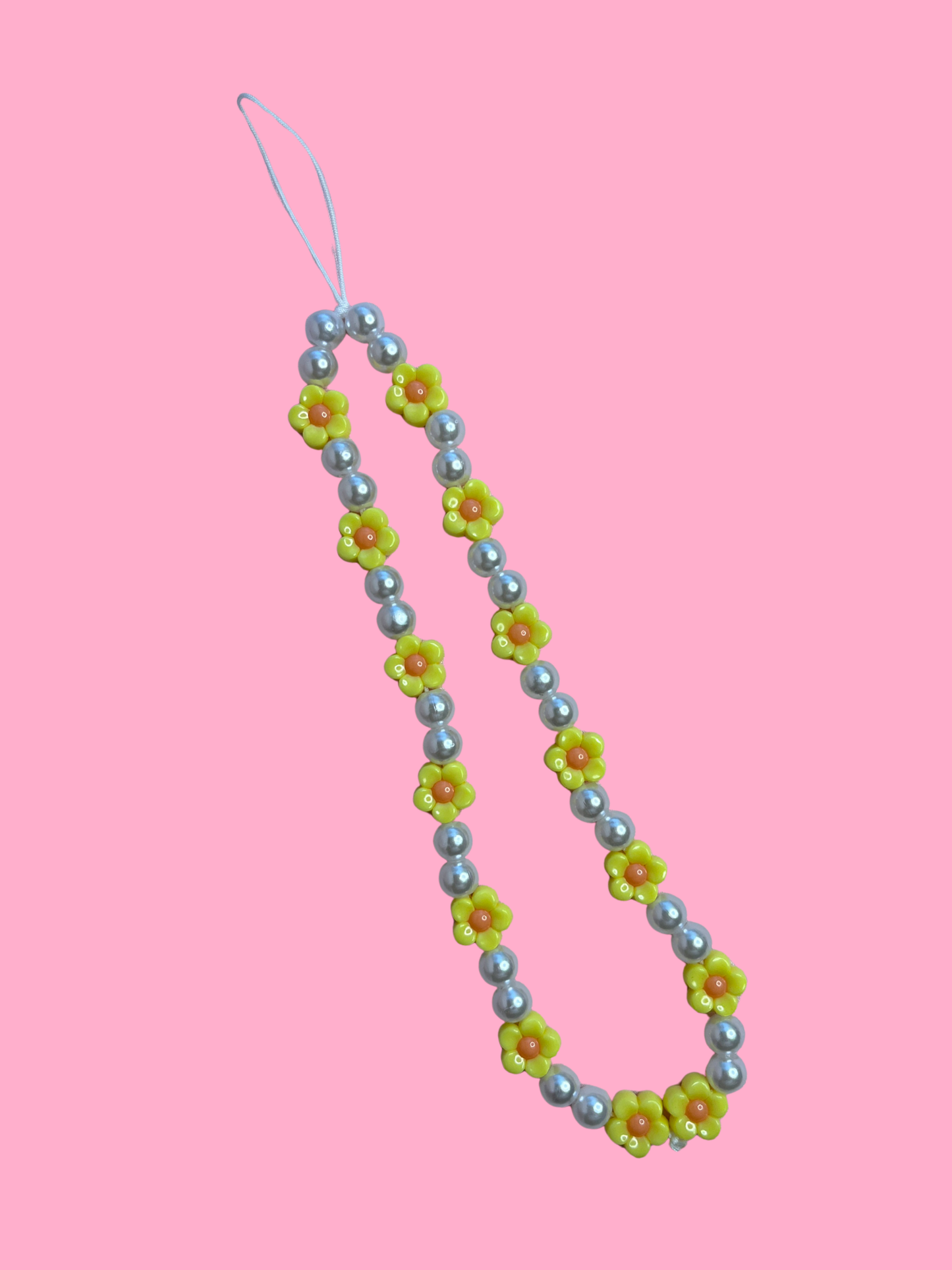 yellow flowers phone charm