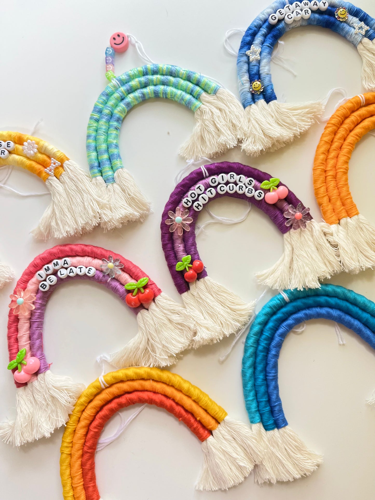 Imma Be Late Rainbow Charm