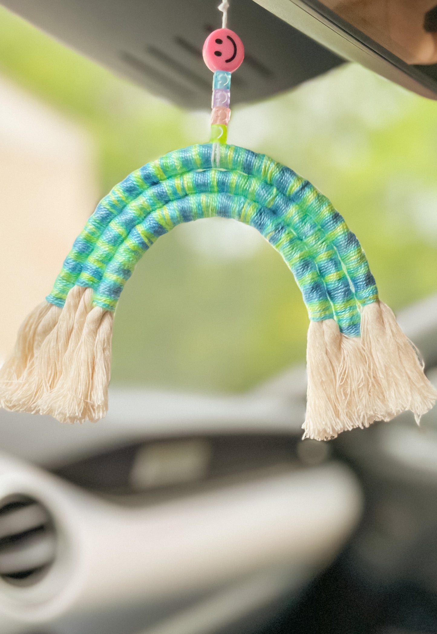 Smiley Rainbow Charm