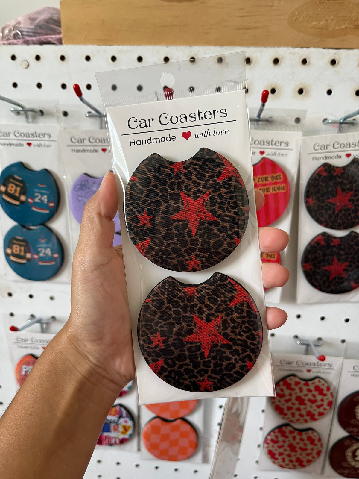 Cheetah star Car coasters