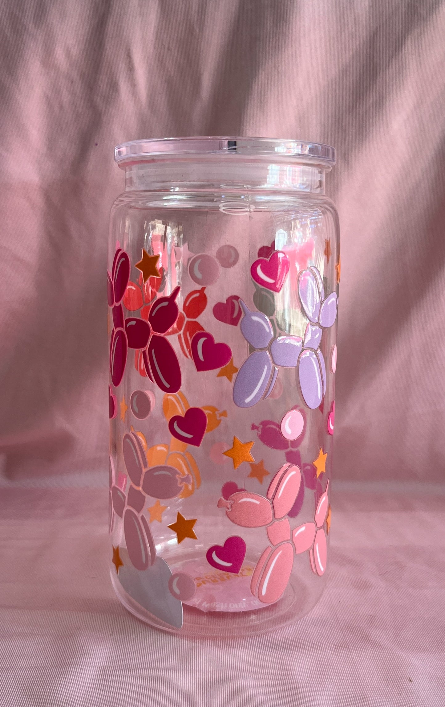 balloon dog plastic cup