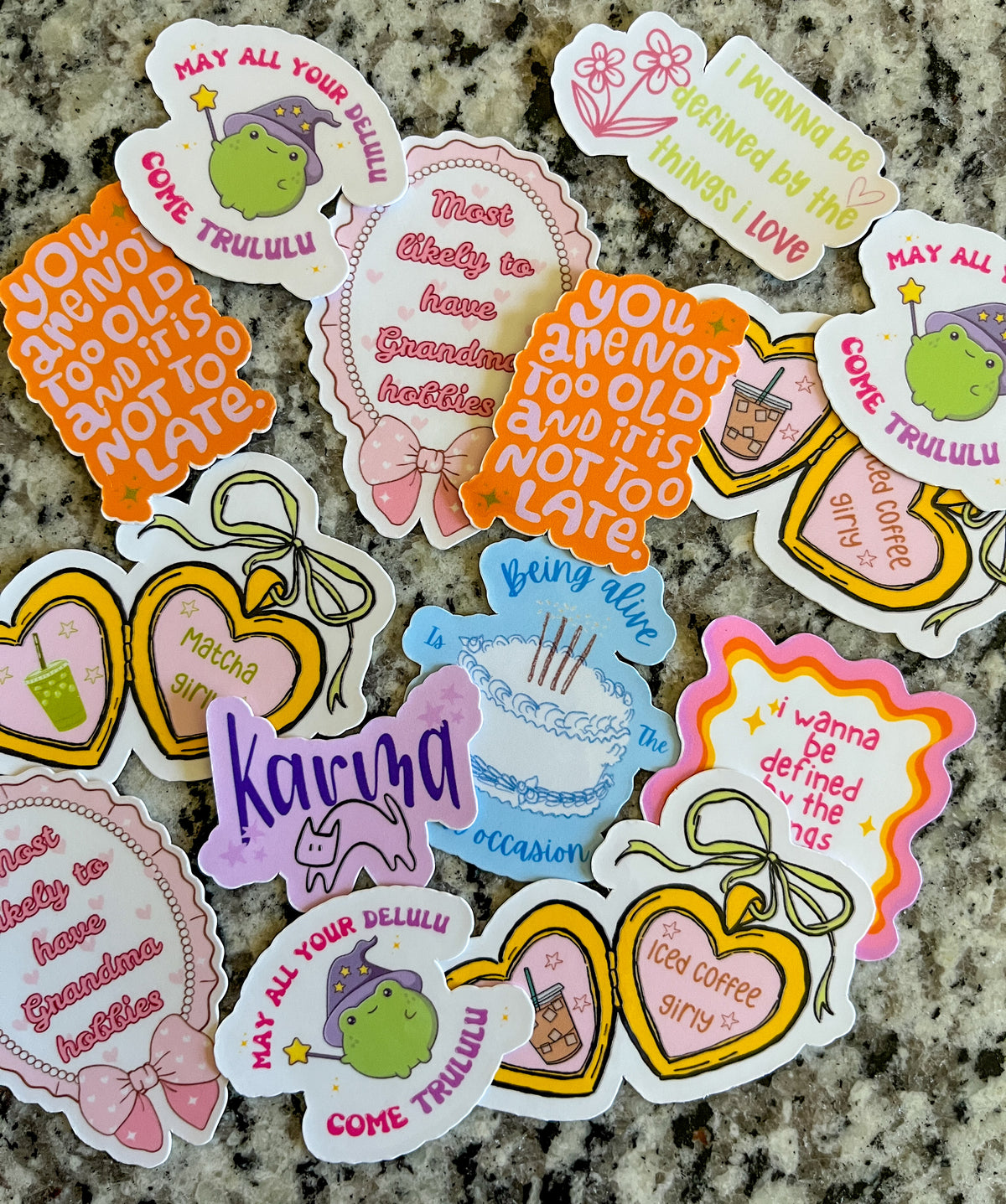 Matcha girly sticker