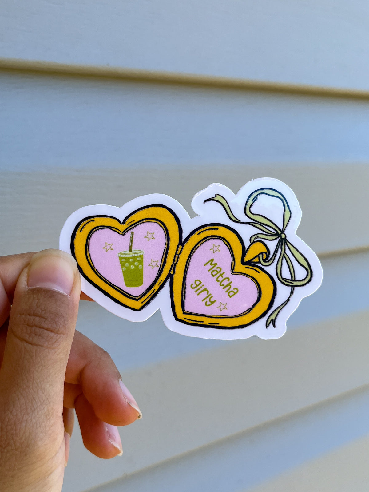 Matcha girly sticker
