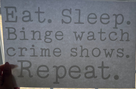 Eat, sleep… Transfer