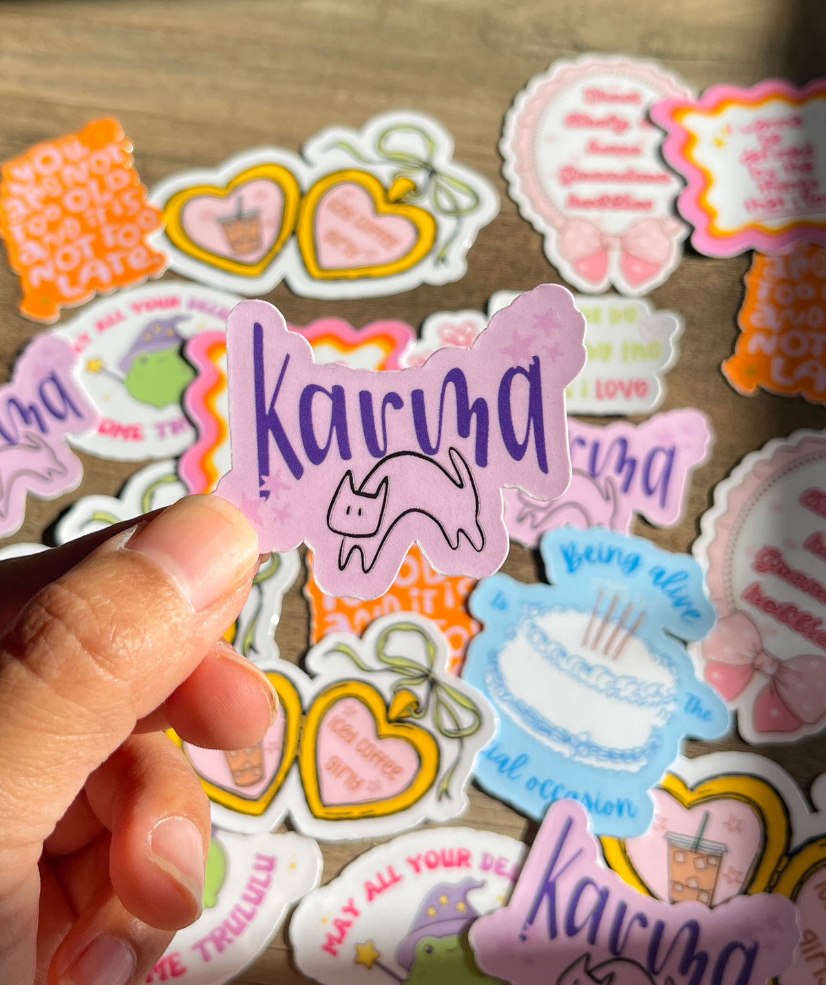 Karma cat sticker