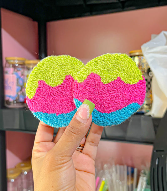 punch needle car coaster