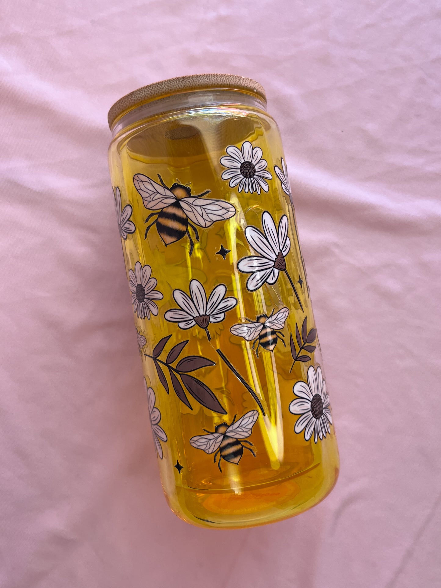 honey drip glass cup
