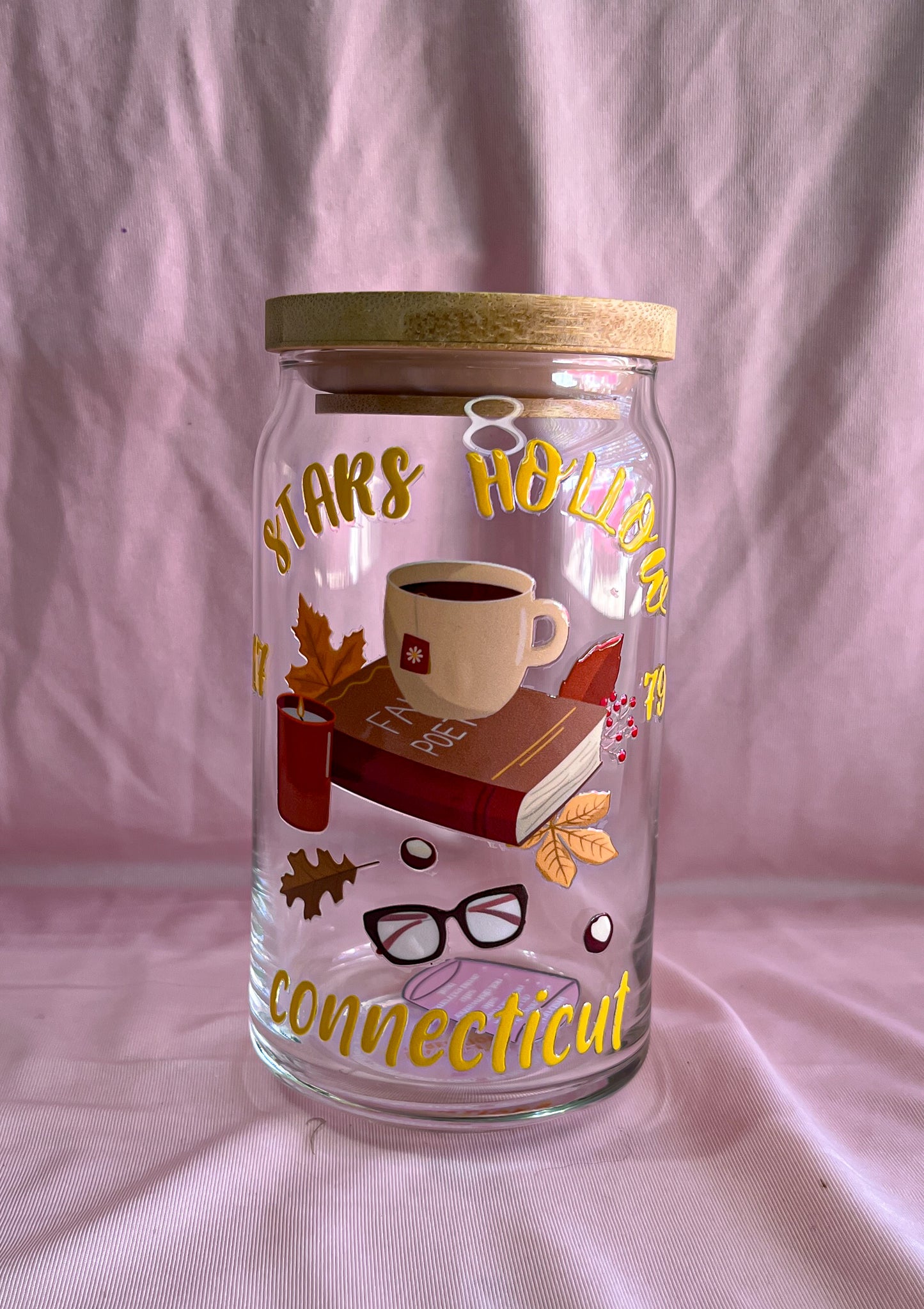 stars hollow glass cup