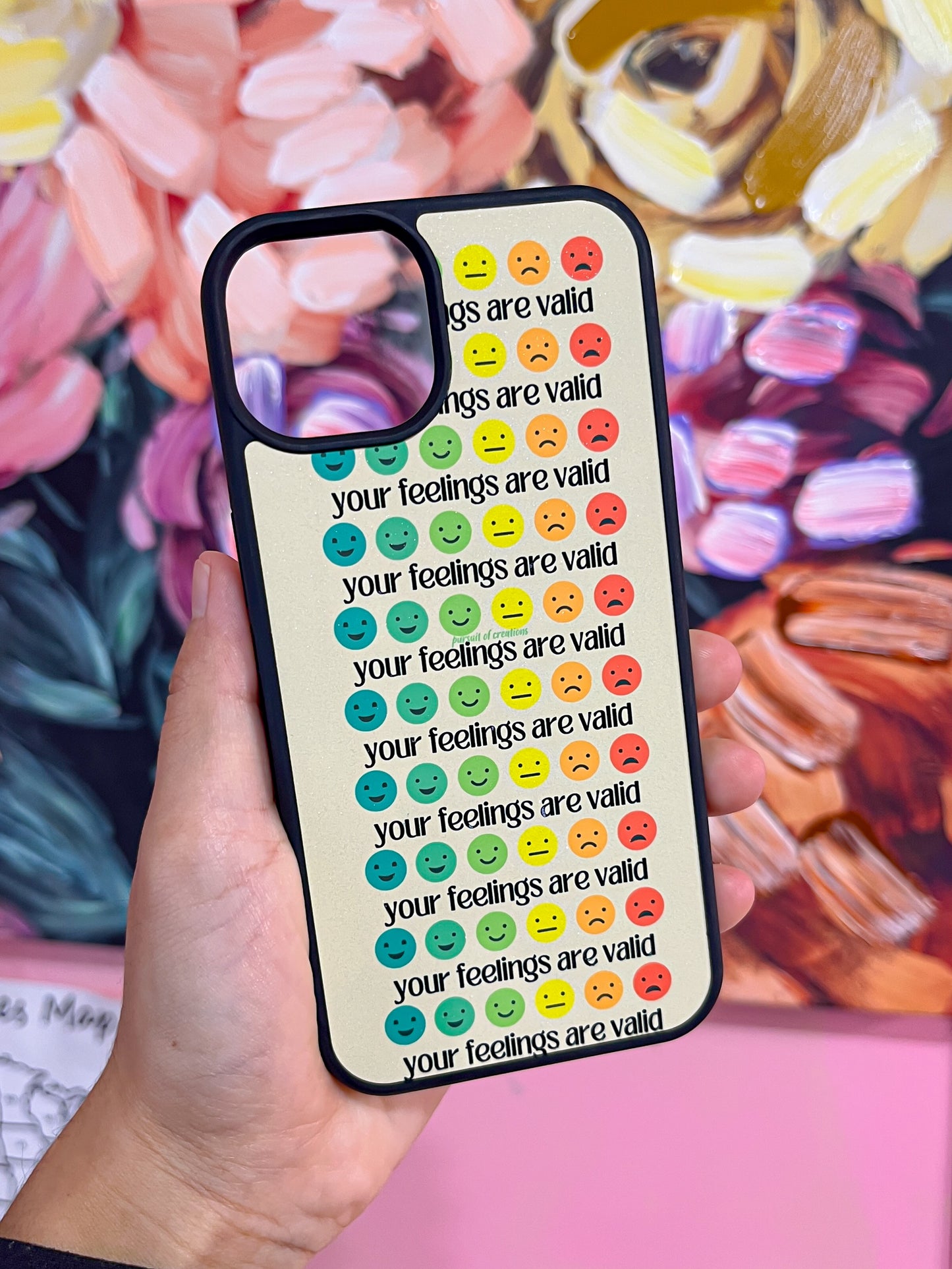 your feelings are valid phone case