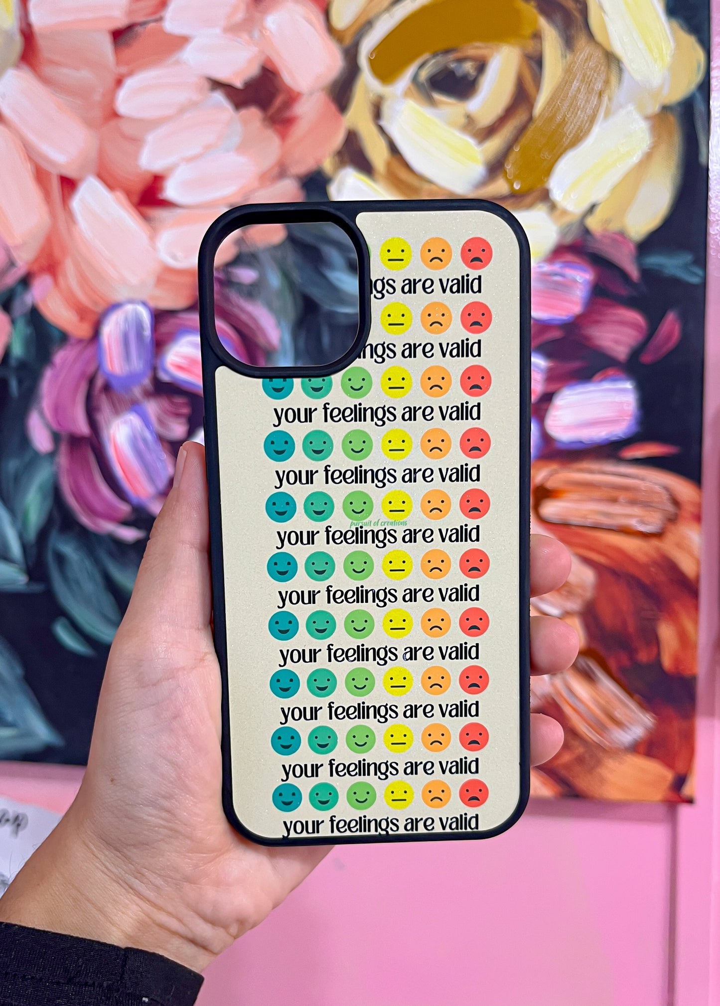 your feelings are valid phone case