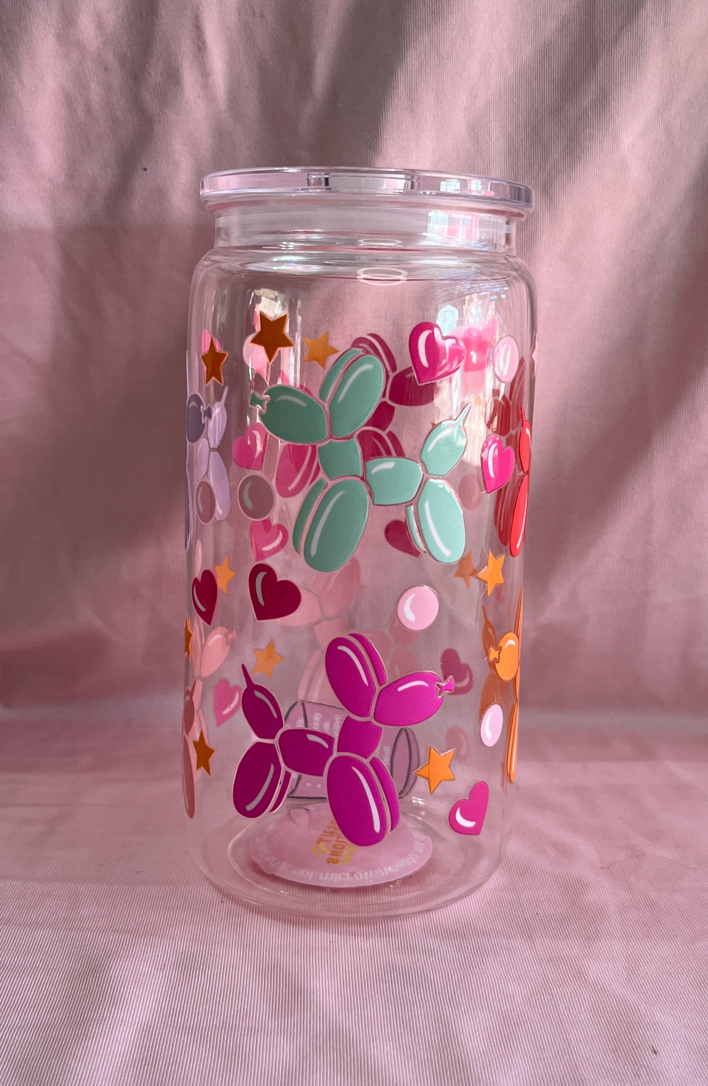 balloon dog plastic cup