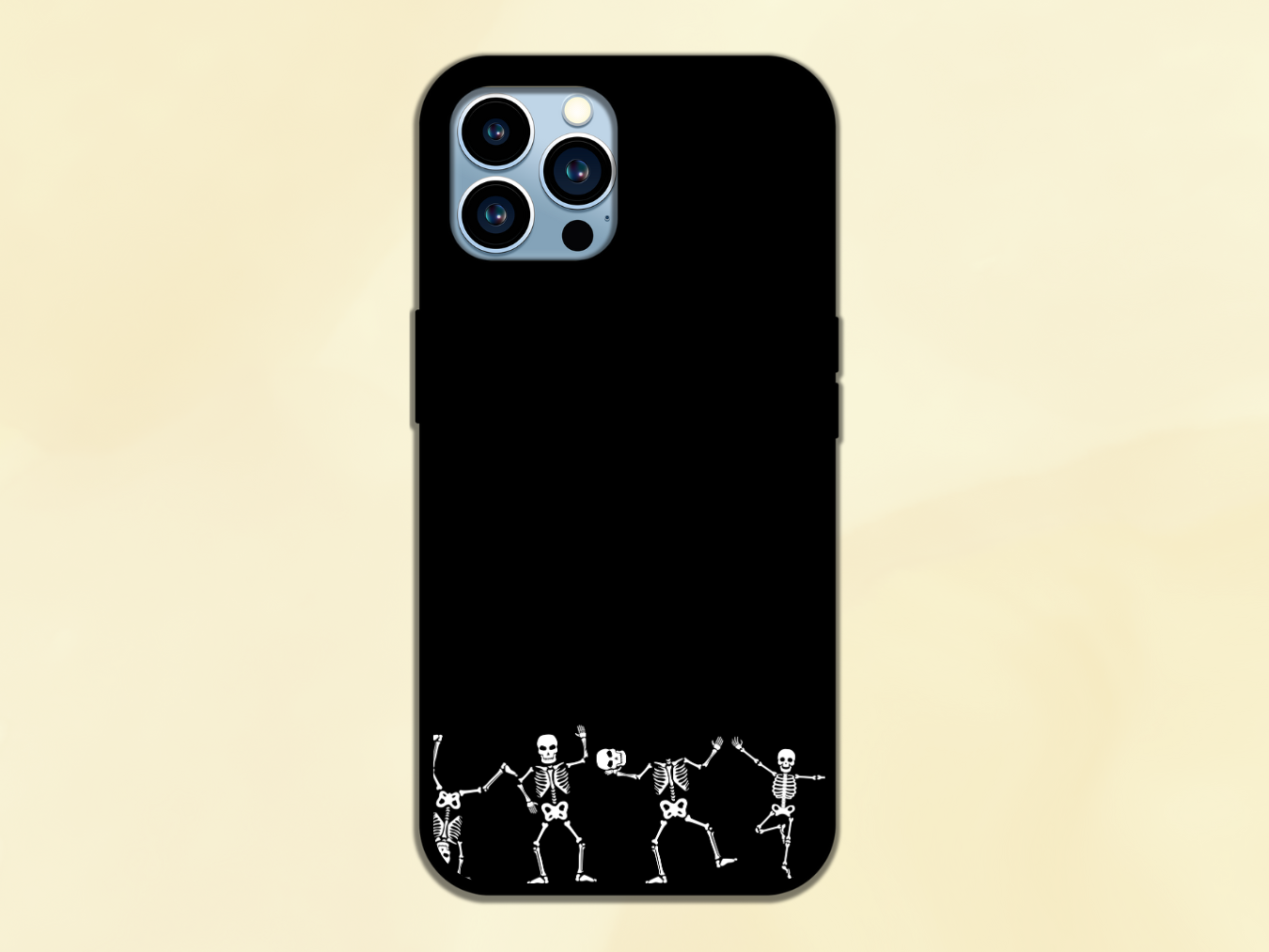 spooky scary skeleton phone case