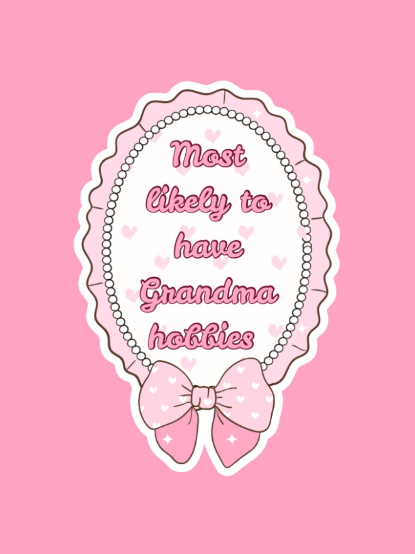 grandma hobbies sticker
