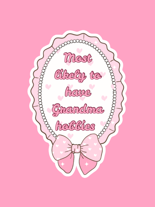grandma hobbies sticker
