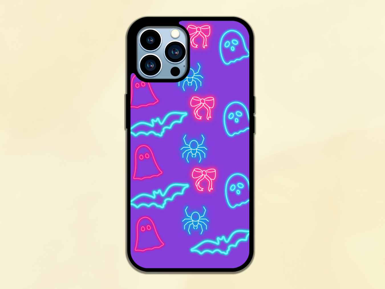 neon Halloween phone case